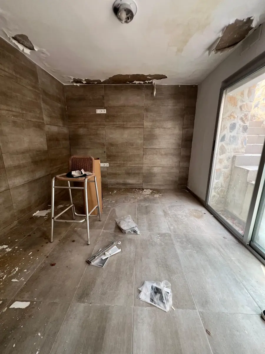 Interior de una vivienda durante la reforma